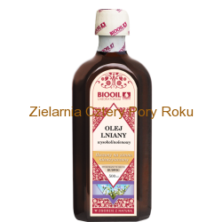 Olej lniany tłoczony na zimno Labolatorium Biooil 500 ml